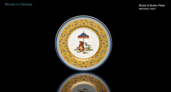 Jacqueline Cambata Nirvana Bread & Butter Plate, Cub Center 6 3/8"D