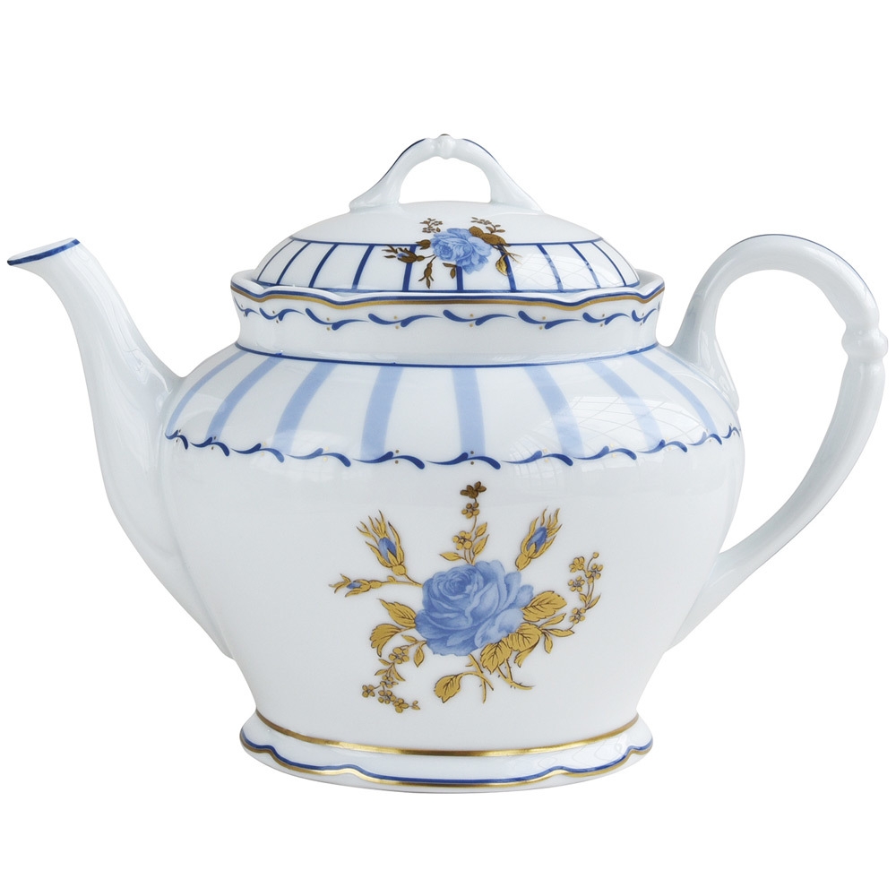 Blauw Blaast op boiler Bernardaud Brocante Tea pot - The Pink Daisy