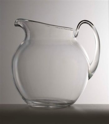 Mario Luca Giusti Palla Transparente Clear Pitcher 8.25"H