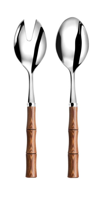 Capdeco Byblos beechwood Salad serving set