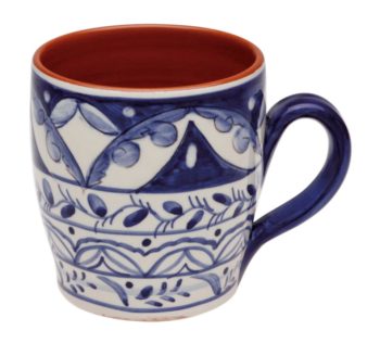 Casafina Alentejo Terracotta Indigo Mug 14 oz.