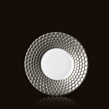L'Objet Aegean Platinum Tea Saucer 6.5"
