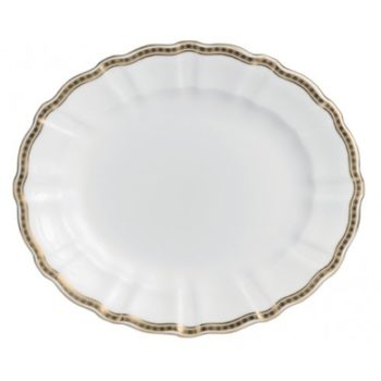 Royal Crown Derby Carlton Gold Medium Oval Platter 13"