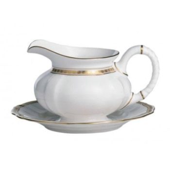 Royal Crown Derby Carlton Gold Sauce Boat Stand Only