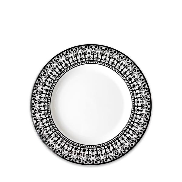 Caskata Casablanca Rimmed Salad Plate - Black