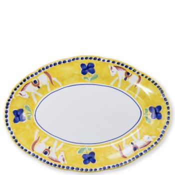 Vietri Campagna Cavallo Oval Platter 16"L x 11.5"W