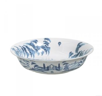 Juliska Country Estate Delft Blue Large Serving Bowl 3.5"H x 13"W