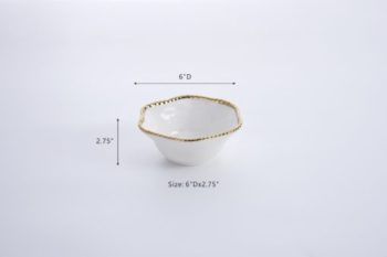 Pampa Bay Golden Salerno Medium Bowl 6"D x 2.75"H - Image 2