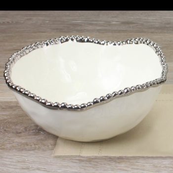 Pampa Bay Salerno Medium Salad Bowl 3.5" H x 8" W x 8.75" L