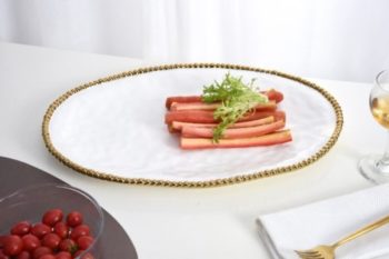 Pampa Bay Golden Salerno Large Oval Platter 18.5 x 13 x 1.5 in - Image 3