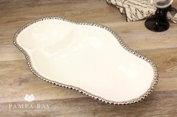 Pampa Bay Salerno 2 Section Serving Pieces 3" H x 10" W x 16.5" L