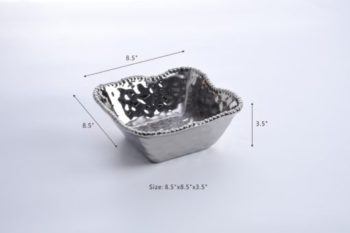 Pampa Bay Verona Medium Square Salad Bowl 8.5" x 3.5"H - Image 2