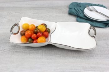 Pampa Bay Handle With Style 2 Section Bowl 12.5" x 5.5" x 2" - Image 2