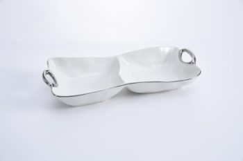 Pampa Bay Handle With Style 2 Section Bowl 12.5" x 5.5" x 2"