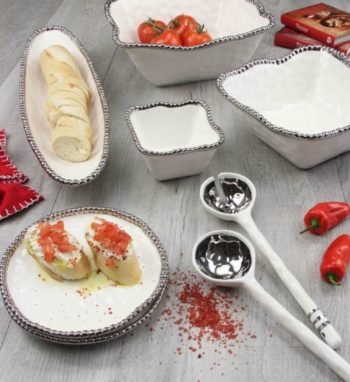 Pampa Bay Porcelain Salad Server Set 10.25"L x 2.75"