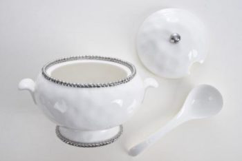 Pampa Bay Salerno Soup Tureen & Ladle 11" L 9" W 8.5" H - Image 2
