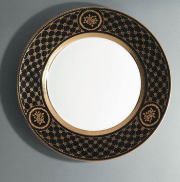 Raynaud Chambord Noir Incrustation Salad Plate 7.75"D