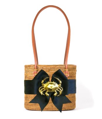 Lisi Lerch Bosom Buddy Bags CHARLOTTE MEDIUM (MOB) FLUFFY BOW