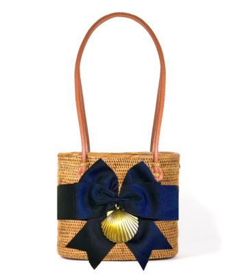 Lisi Lerch Bosom Buddy Bags CHARLOTTE MEDIUM (MOB) FLUFFY BOW