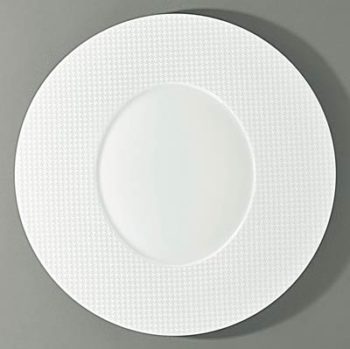 Raynaud Checks Round Flat Plate- Oval Center 10.6"