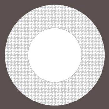 Raynaud Checks Round Center Dinner Plate 10.6"