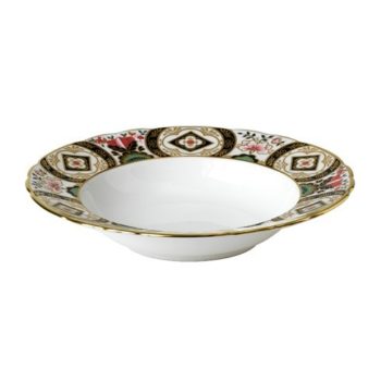 Royal Crown Derby Chelsea Garden Rim Soup 8.5"