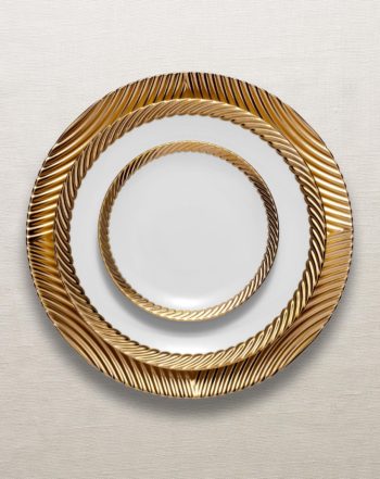 L'Objet Corde Gold Bread + Butter Plate 6.5"D - Image 2