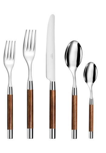 Capdeco Conty Wood 5-Piece Place Setting
