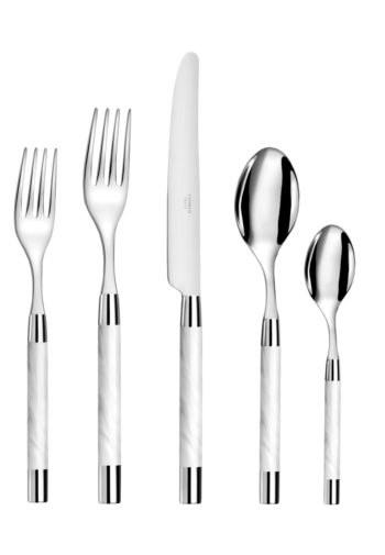 Capdeco Conty White 5-Piece Place Setting