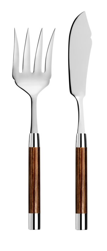 Capdeco Conty Wood Fish serving set