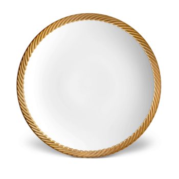 L'Objet Corde Gold Charger Plate 12.5"D