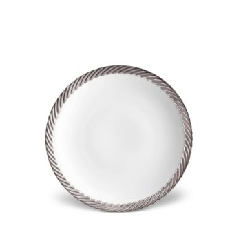 L'Objet Corde Platinum Dessert Plate 8.5"D