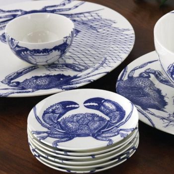 Caskata Crabs Blue Snack Bowl 4"D - Image 2