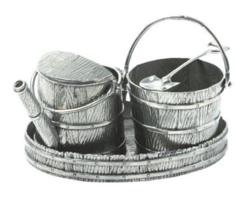 Vagabond House Watering Can Sugar & Creamer Set 7"Lx4.75"W - Image 2