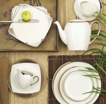 Pickard China Crescent White Large Platter 15.5"L