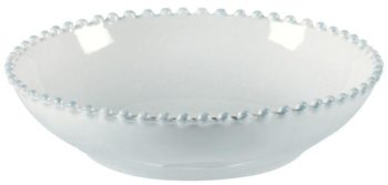 Costa Nova Pearl White Pasta Plate 9.25"D x 2.25H, 36 oz.