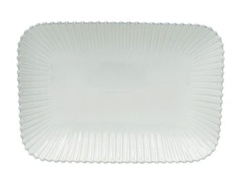 Costa Nova Pearl White Rectangular Platter 15.5"L x 11W