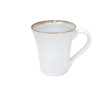 Casafina Sardegna White Mug 4.25"H, 12 Oz