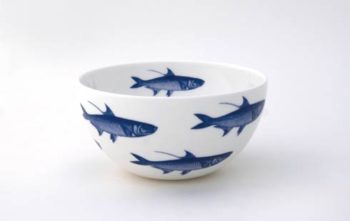 Caskata School of Fish Blue Snack Bowl 4"D - Image 2