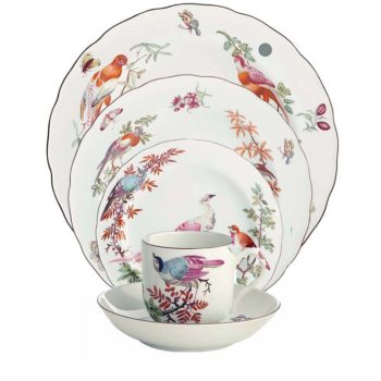 Mottahedeh Chelsea Bird 5-Piece Place Setting