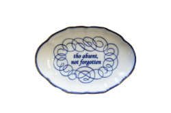 Mottahedeh "THO ABSENT NOT FORGOTTEN" Verse Tray 5.75"L