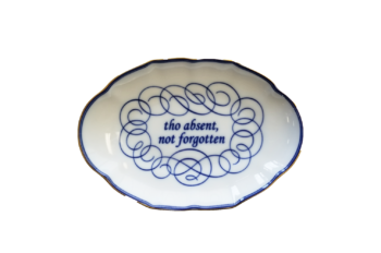 Mottahedeh "THO ABSENT NOT FORGOTTEN" Verse Tray 5.75"L