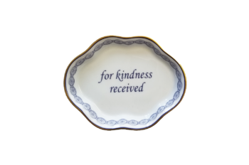 Mottahedeh "For Kindness Received" Ring Tray 4.25'L
