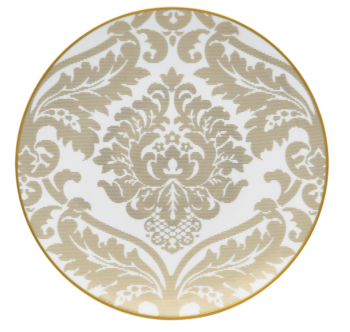 Haviland Damassé Ritz Paris Underplate Gold 12.5"