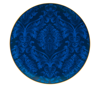 Haviland Damassé Ritz Paris Underplate Blue 12.5"