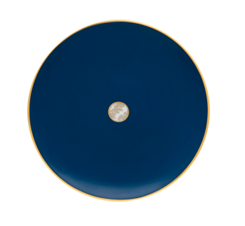 Haviland Damassé Ritz Paris Dessert Plate Blue 9"