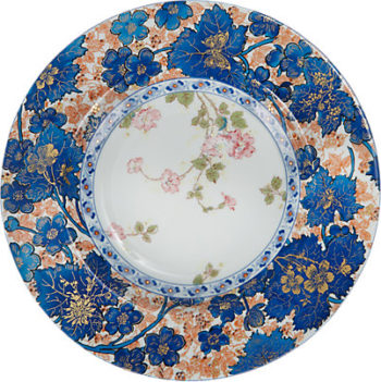 Haviland Dammouse Rim Soup Plate Large 9 1/2"