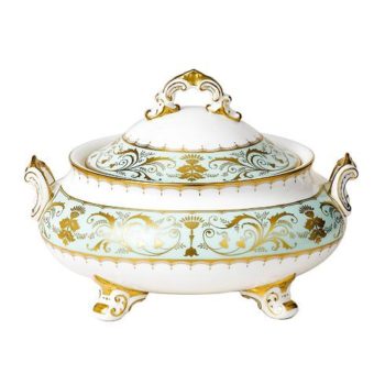 Royal Crown Derby Darley Abbey Covered Vegetable Dish 64.25 oz