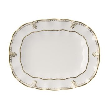 Royal Crown Derby Elizabeth Gold Medium Platter 13"L