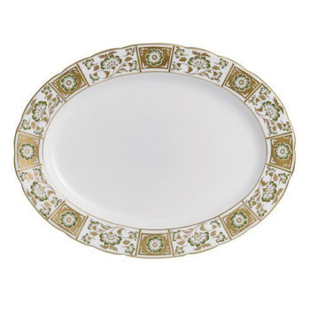 Royal Crown Derby Derby Panel Green Large Platter 15"L